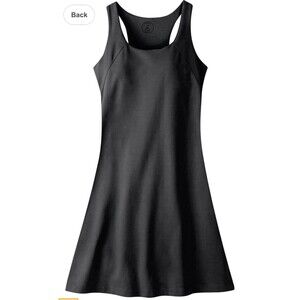 Mountain Khakis Women's Anytime Knit Sleeveless A-Line Black Cotton Dress Sz M